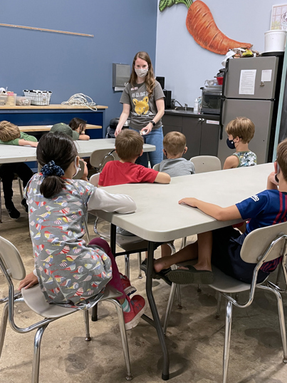 Darien Cropper, instructing at Kidzu